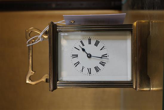 Brass carriage clock